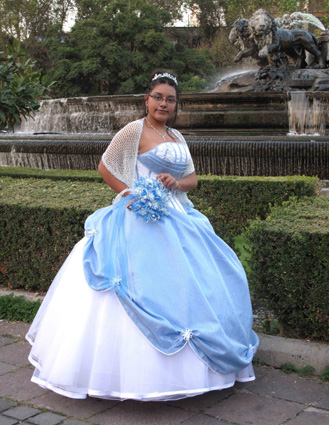 girl in a formal gown