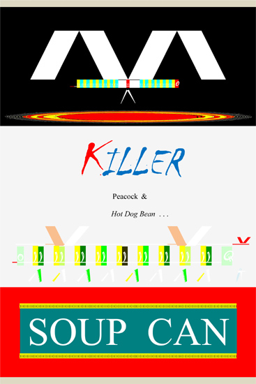 peacock and hot dog bean