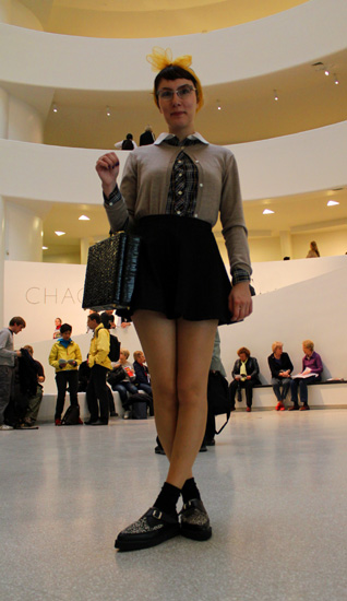girl at guggenheim